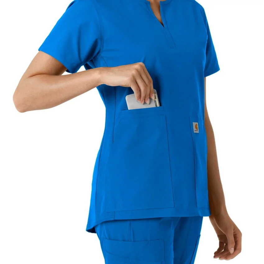 Force Essentials-tuniek met V-hals en gebreide panelen voor dames