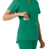 Force Essentials-tuniek met V-hals en gebreide panelen voor dames
