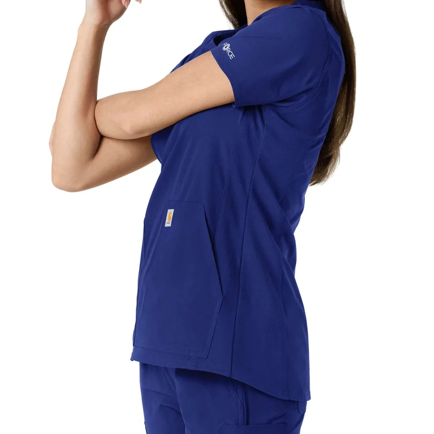 Force Essentials-tuniek met V-hals en gebreide panelen voor dames