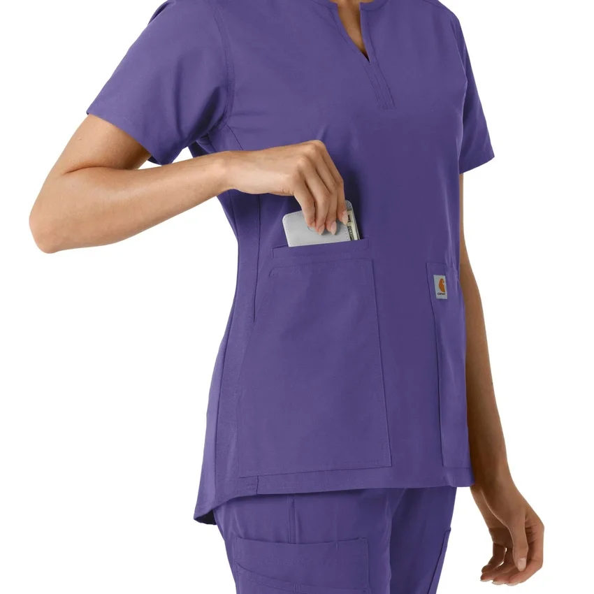 Force Essentials-tuniek met V-hals en gebreide panelen voor dames