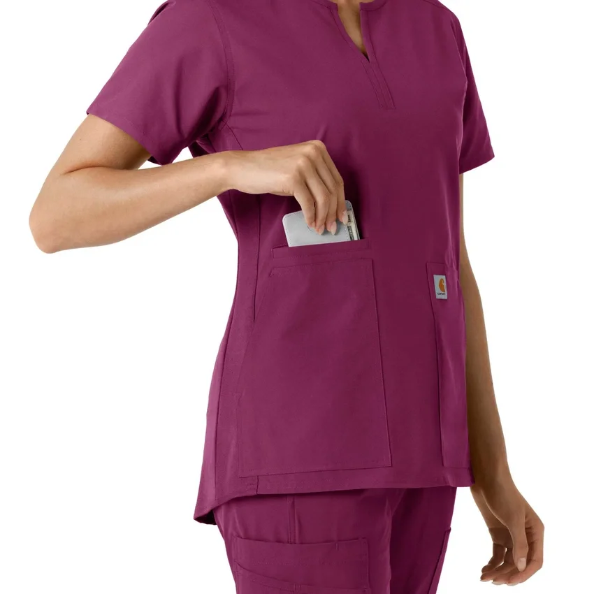 Force Essentials-tuniek met V-hals en gebreide panelen voor dames