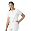 Force Essentials tuniek-scrubtop met V-hals voor dames