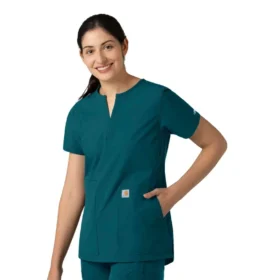 Force Essentials tuniek-scrubtop met V-hals voor dames