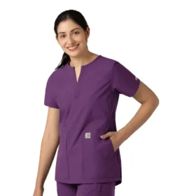 Force Essentials tuniek-scrubtop met V-hals voor dames