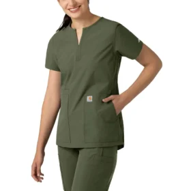 Force Essentials tuniek-scrubtop met V-hals voor dames