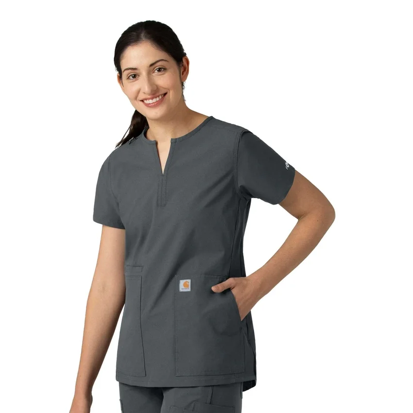 Force Essentials tuniek-scrubtop met V-hals voor dames