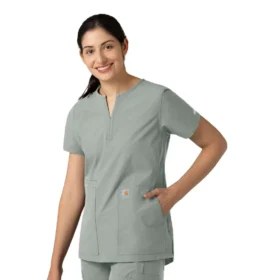 Force Essentials tuniek-scrubtop met V-hals voor dames