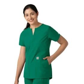 Force Essentials tuniek-scrubtop met V-hals voor dames