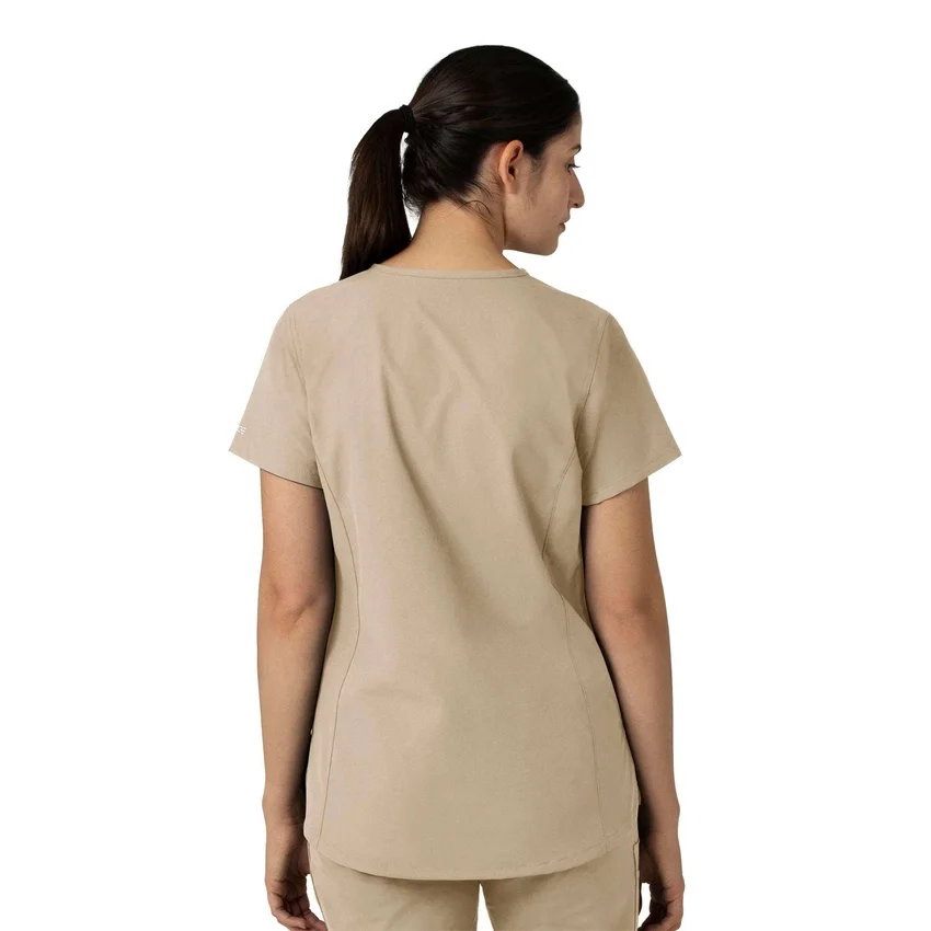 Force Essentials tuniek-scrubtop met V-hals voor dames