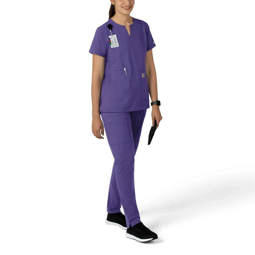 Force Essentials tuniek-scrubtop met V-hals voor dames