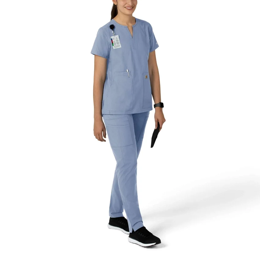 Force Essentials tuniek-scrubtop met V-hals voor dames