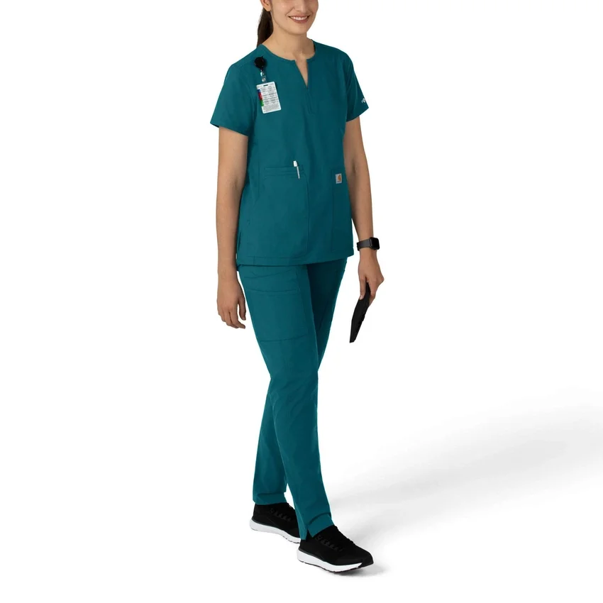 Force Essentials tuniek-scrubtop met V-hals voor dames