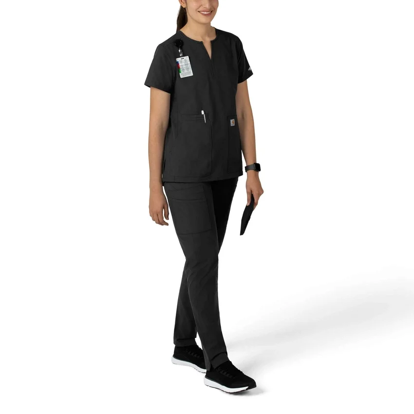 Force Essentials tuniek-scrubtop met V-hals voor dames