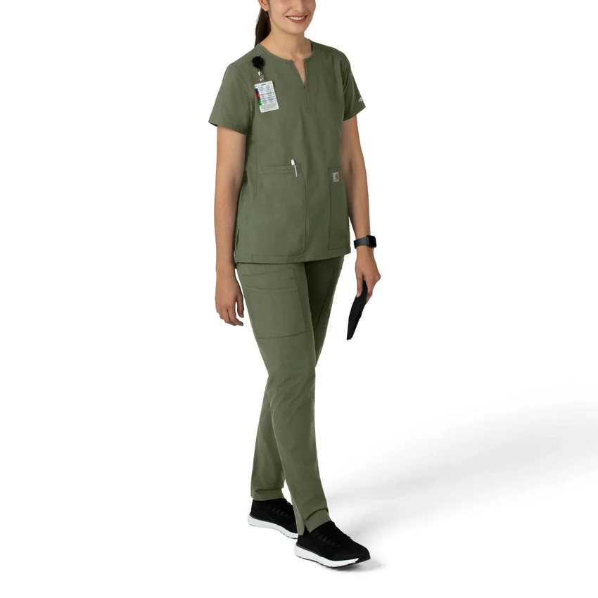 Force Essentials tuniek-scrubtop met V-hals voor dames