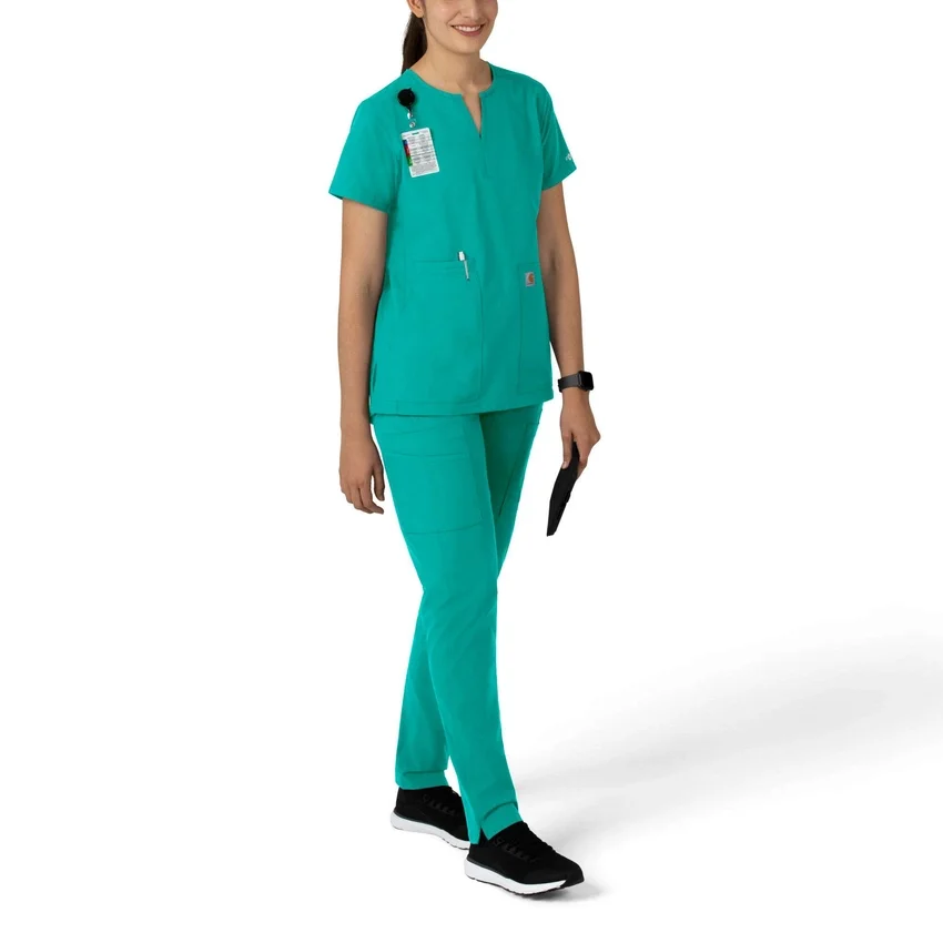 Force Essentials tuniek-scrubtop met V-hals voor dames