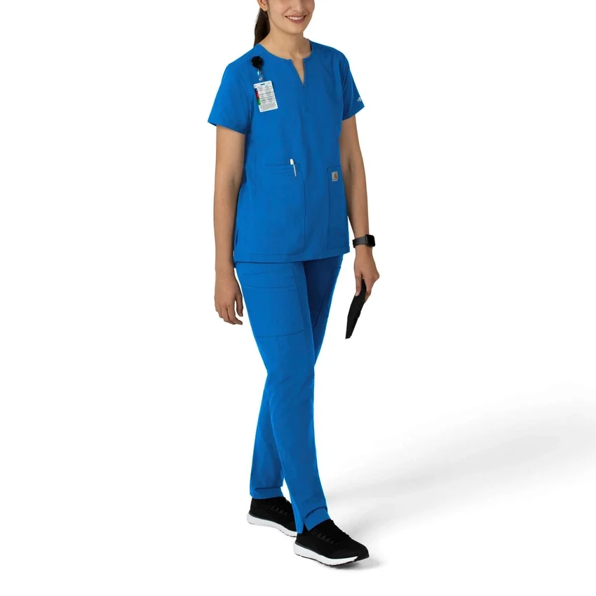 Force Essentials tuniek-scrubtop met V-hals voor dames