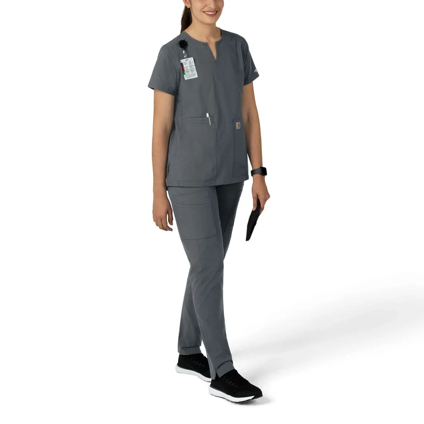 Force Essentials tuniek-scrubtop met V-hals voor dames