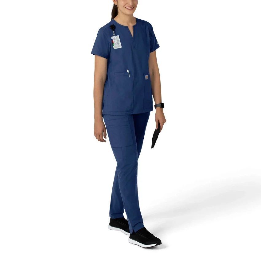 Force Essentials tuniek-scrubtop met V-hals voor dames