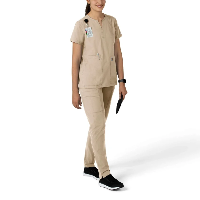 Force Essentials tuniek-scrubtop met V-hals voor dames