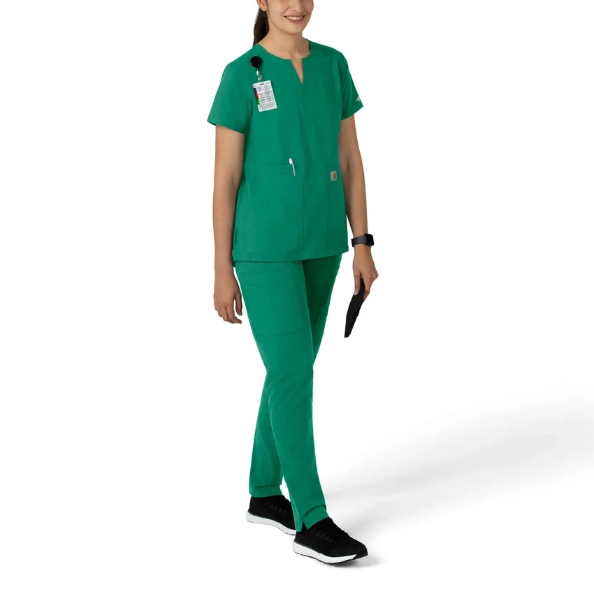 Force Essentials tuniek-scrubtop met V-hals voor dames