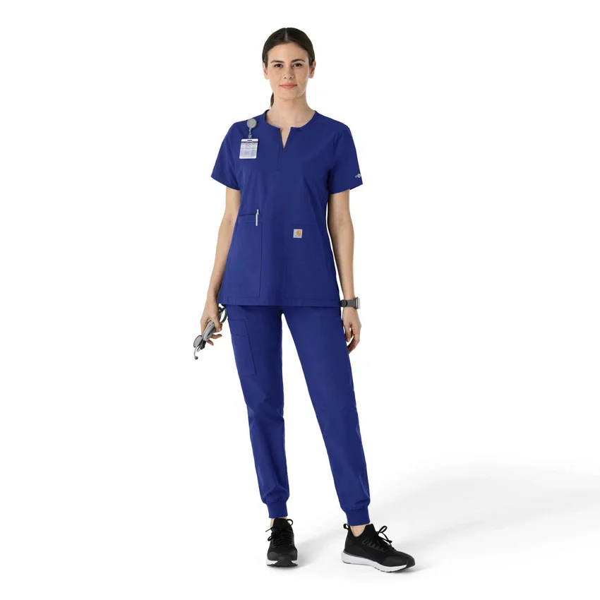 Force Essentials tuniek-scrubtop met V-hals voor dames