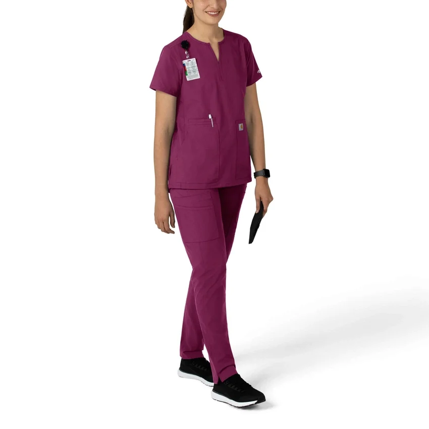 Force Essentials tuniek-scrubtop met V-hals voor dames