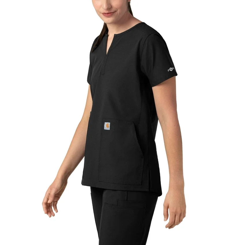Force Essentials tuniek-scrubtop met V-hals voor dames
