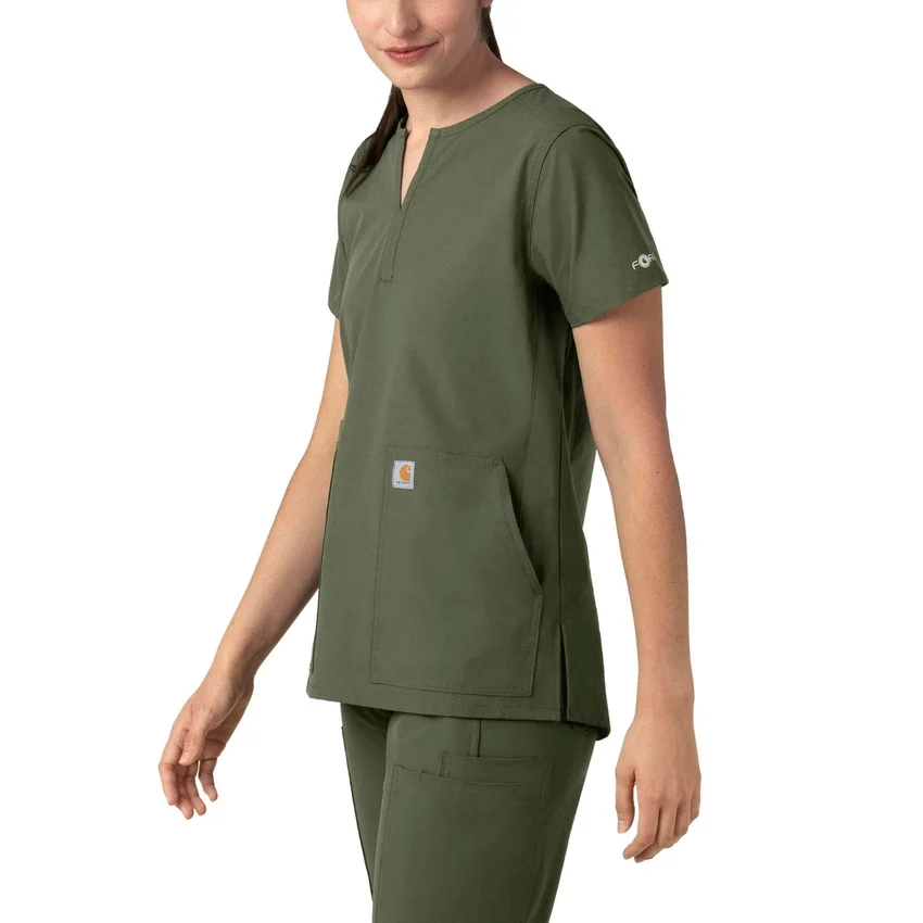 Force Essentials tuniek-scrubtop met V-hals voor dames