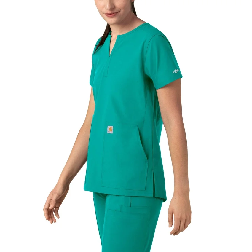 Force Essentials tuniek-scrubtop met V-hals voor dames