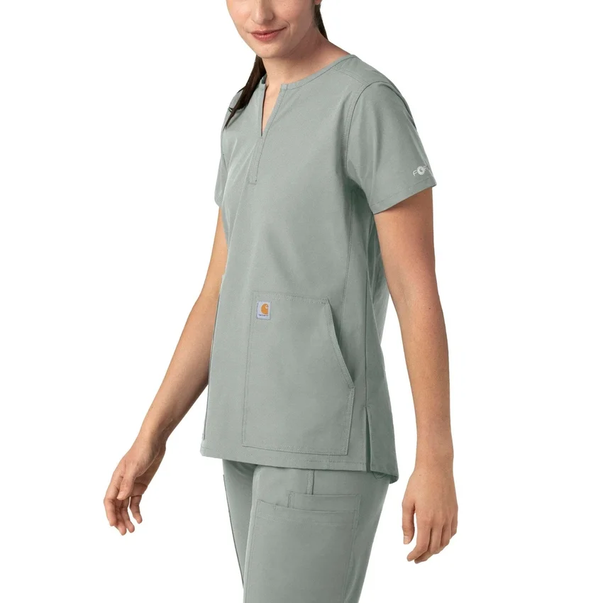 Force Essentials tuniek-scrubtop met V-hals voor dames