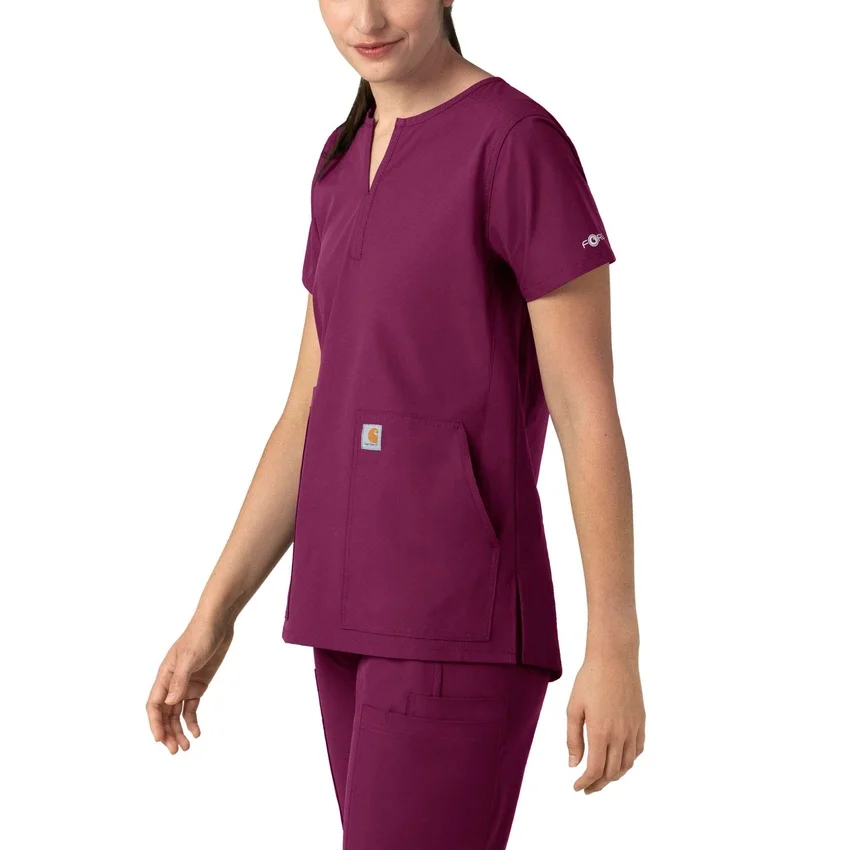 Force Essentials tuniek-scrubtop met V-hals voor dames