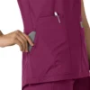 Force Essentials tuniek-scrubtop met V-hals voor dames