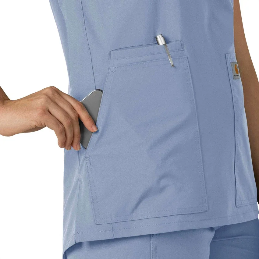 Force Essentials tuniek-scrubtop met V-hals voor dames