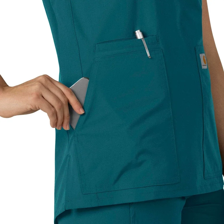 Force Essentials tuniek-scrubtop met V-hals voor dames