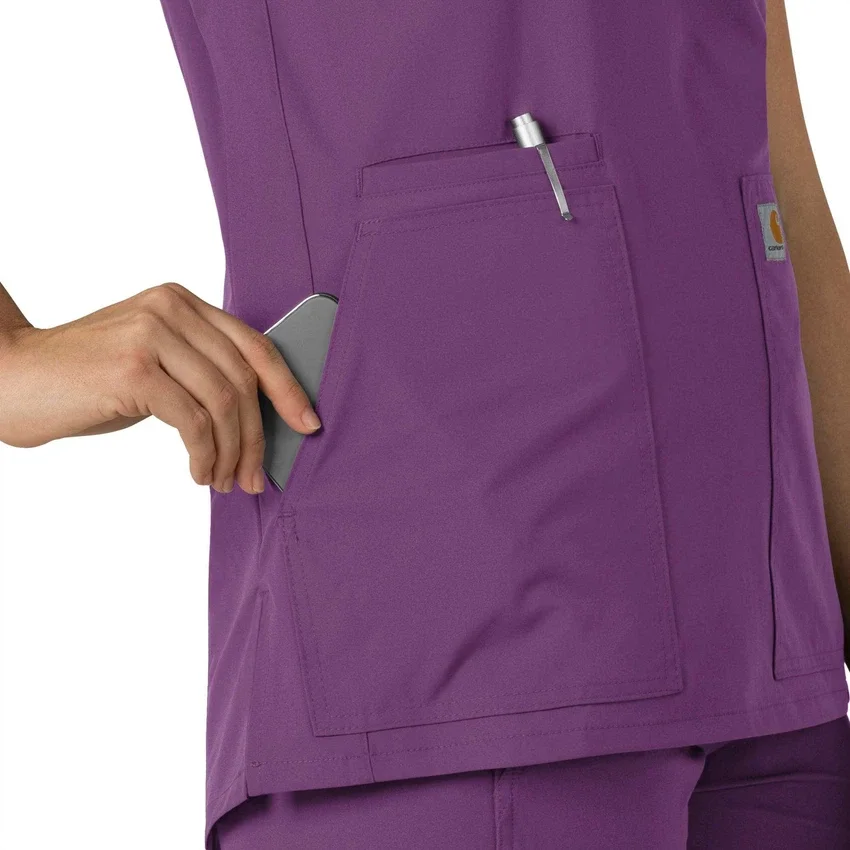 Force Essentials tuniek-scrubtop met V-hals voor dames