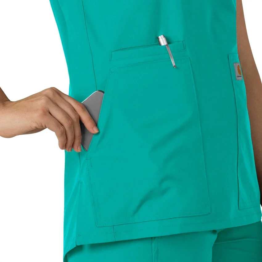 Force Essentials tuniek-scrubtop met V-hals voor dames