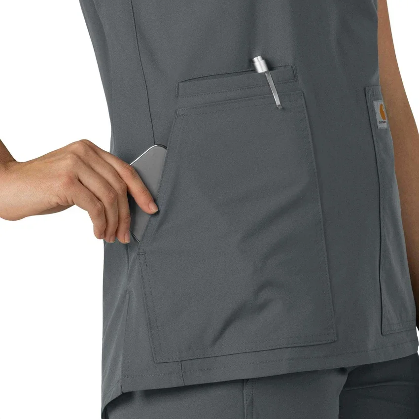 Force Essentials tuniek-scrubtop met V-hals voor dames