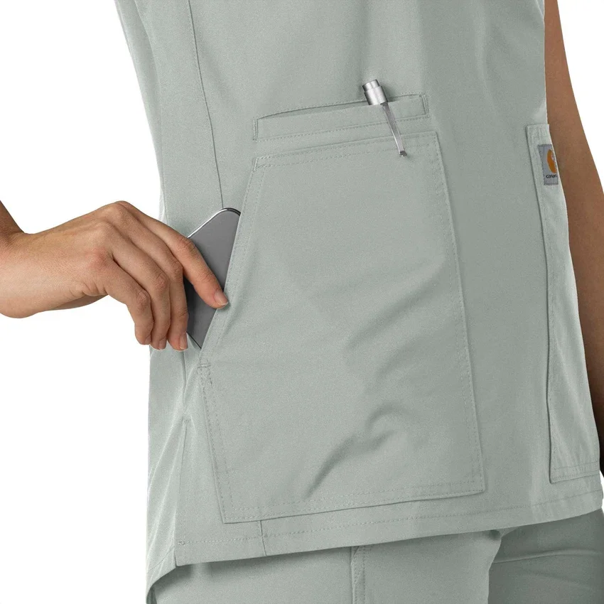 Force Essentials tuniek-scrubtop met V-hals voor dames