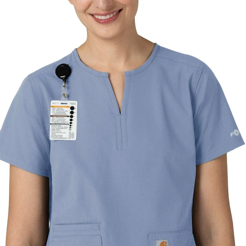 Force Essentials tuniek-scrubtop met V-hals voor dames