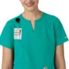 Force Essentials tuniek-scrubtop met V-hals voor dames