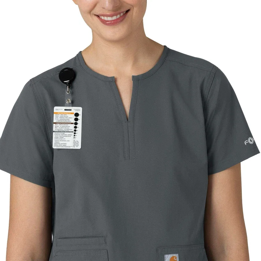 Force Essentials tuniek-scrubtop met V-hals voor dames