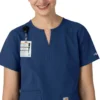 Force Essentials tuniek-scrubtop met V-hals voor dames