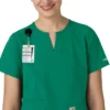 Force Essentials tuniek-scrubtop met V-hals voor dames