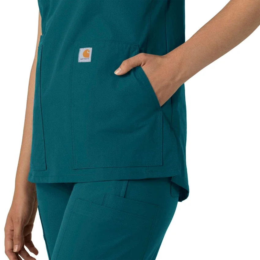 Force Essentials tuniek-scrubtop met V-hals voor dames