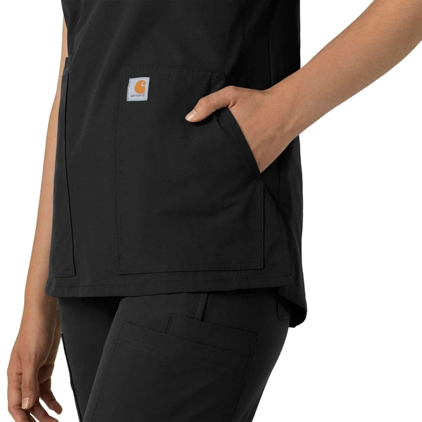 Force Essentials tuniek-scrubtop met V-hals voor dames