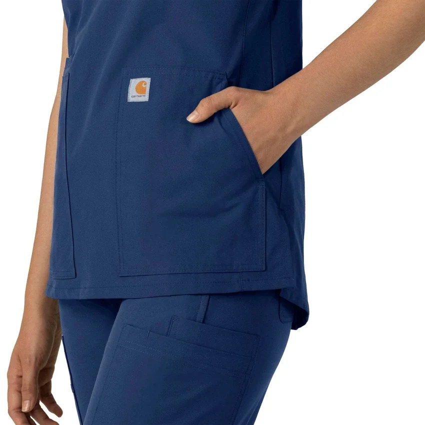Force Essentials tuniek-scrubtop met V-hals voor dames