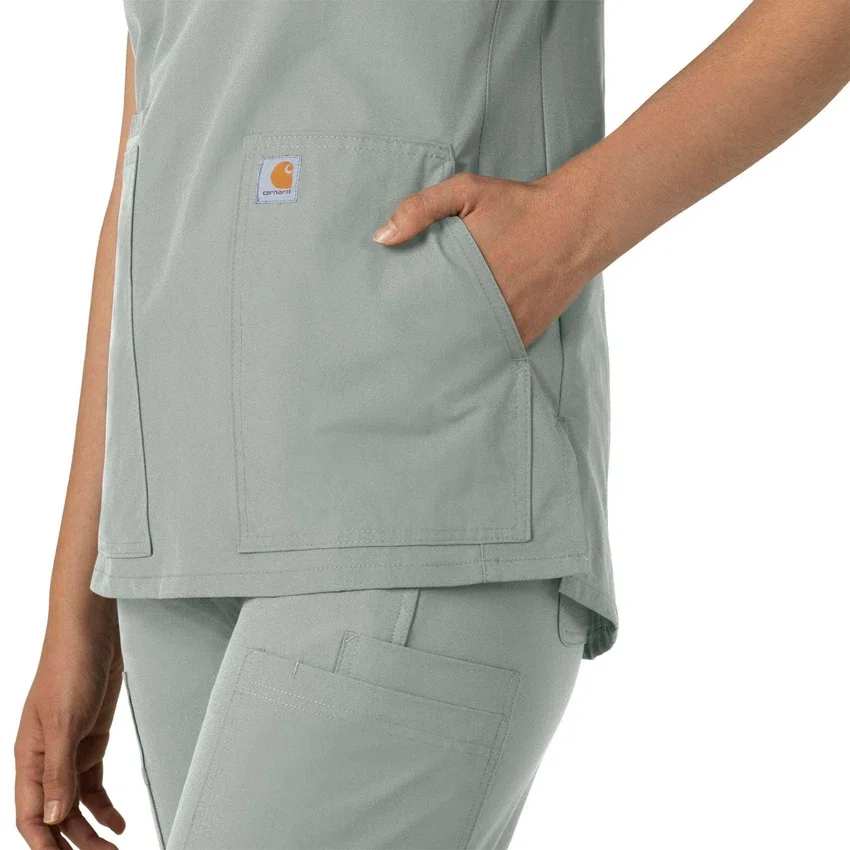 Force Essentials tuniek-scrubtop met V-hals voor dames