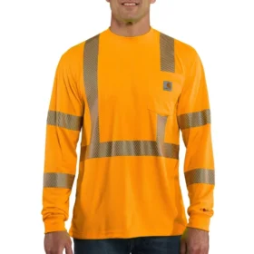 Force High Visibility Overhemd met lange armstukken en relaxte pasvorm voor heren, klasse 3