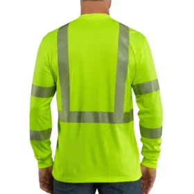 Force High Visibility Overhemd met lange armstukken en relaxte pasvorm voor heren, klasse 3