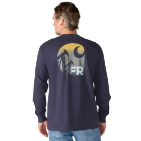 Force Irvine FR T-shirt met lange armstukken en olieplatform-print voor heren - Vlamwerende overhemden